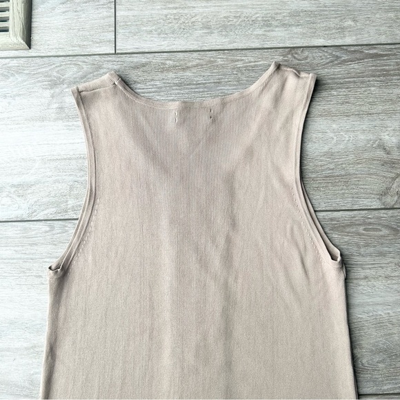 BCBGMaxAzria Geometric Studded Round Neck Sleeveless Sweater Tank Dress - Picture 11 of 11